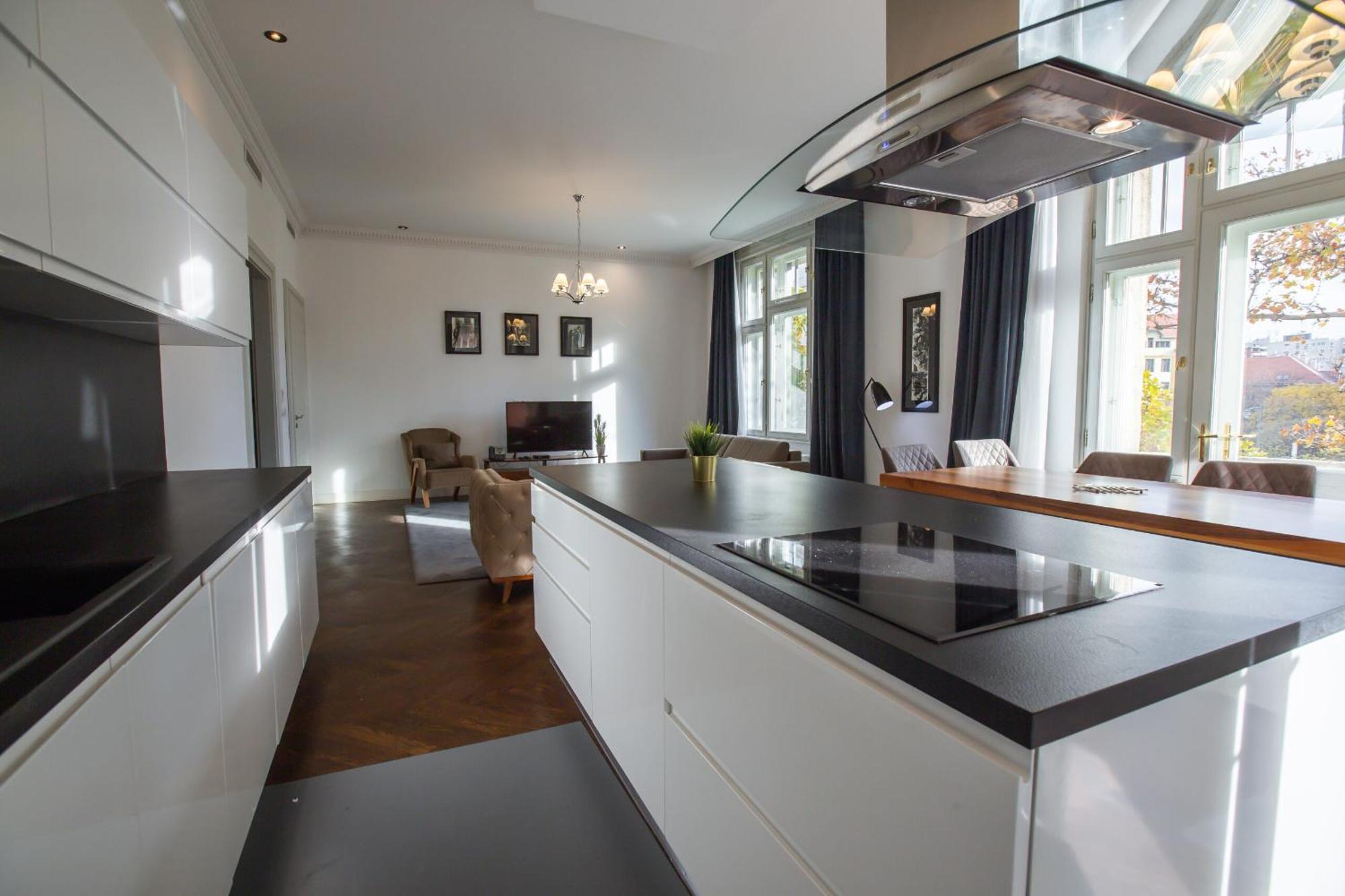 Zoya Luxury Residence Βουδαπέστη Εξωτερικό φωτογραφία A modern German kitchen
